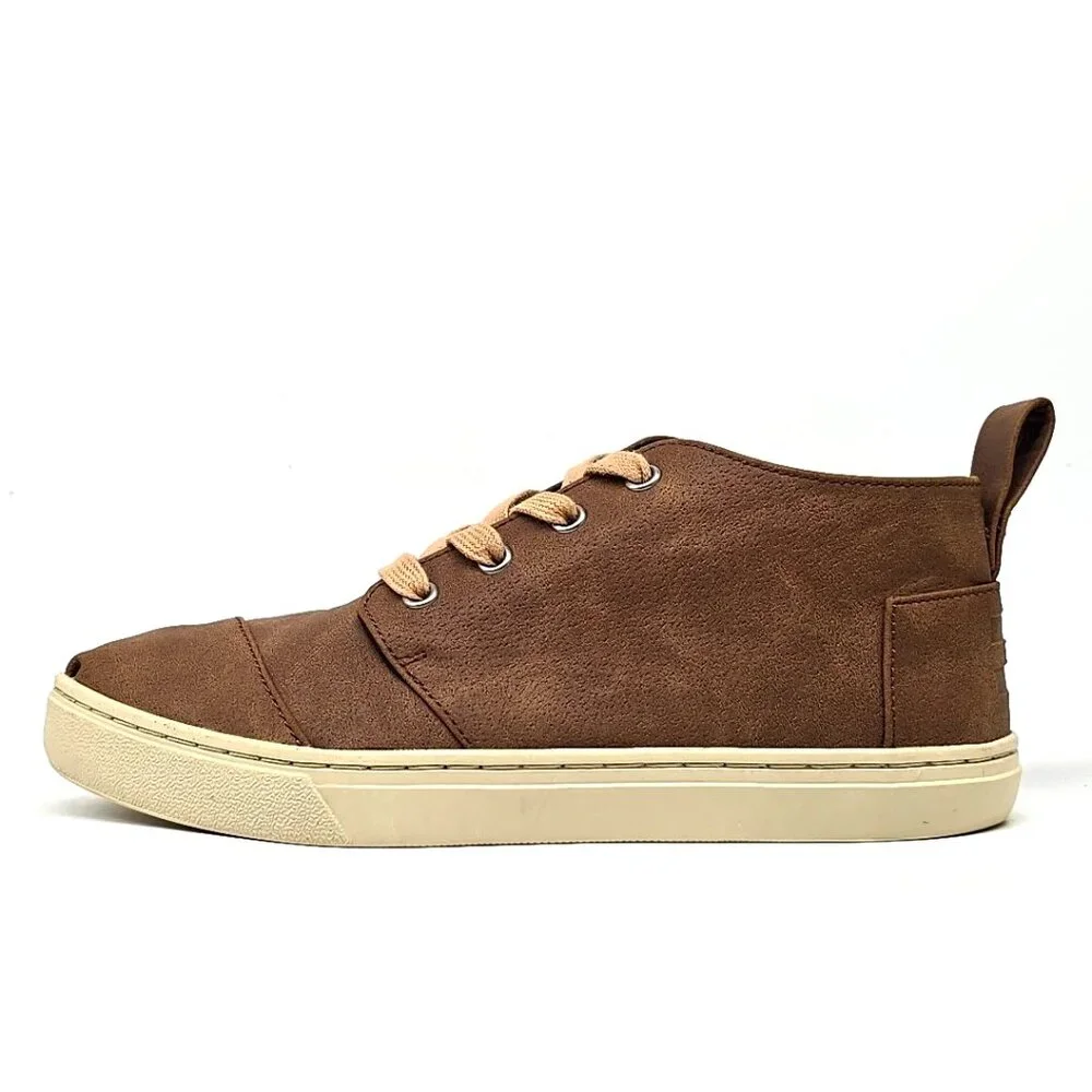 TOMS BOTAS CUPSOLE Big Kid Brown Dress Sneakers Shoes Boots Boys Size 6 - Picture 7 of 12